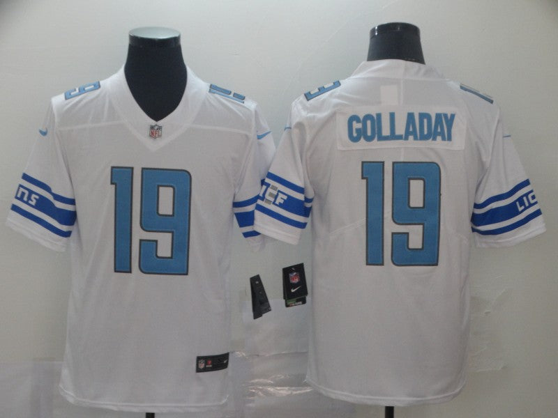 Men's Detroit Lions Kenny Golladay #19 White Game Jerseys