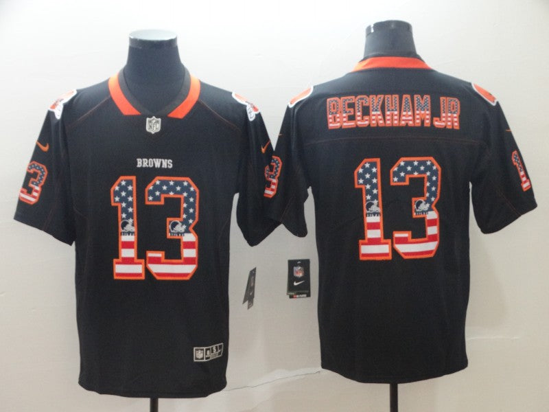 Men's Cleveland Browns Odell Beckham Jr. Black Game Jerseys