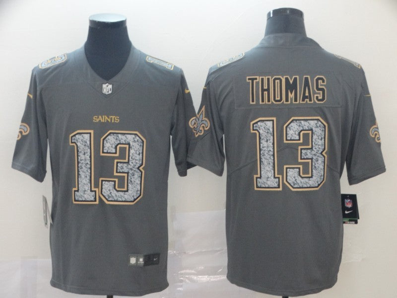 Men's New Orleans Saints Michael Thomas #13 Gray Player Game Jerseys