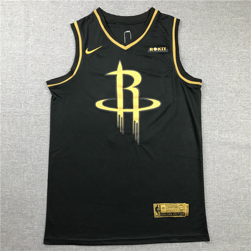 Men's Houston Rockets James Harden #13 NBA Black Replica Player Jerseys