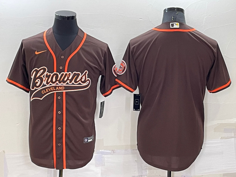 Men's Cleveland Browns Brown Blank Jerseys