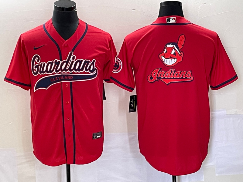 Men's Cleveland Guardians Red Alternate Replica Team Jerseys