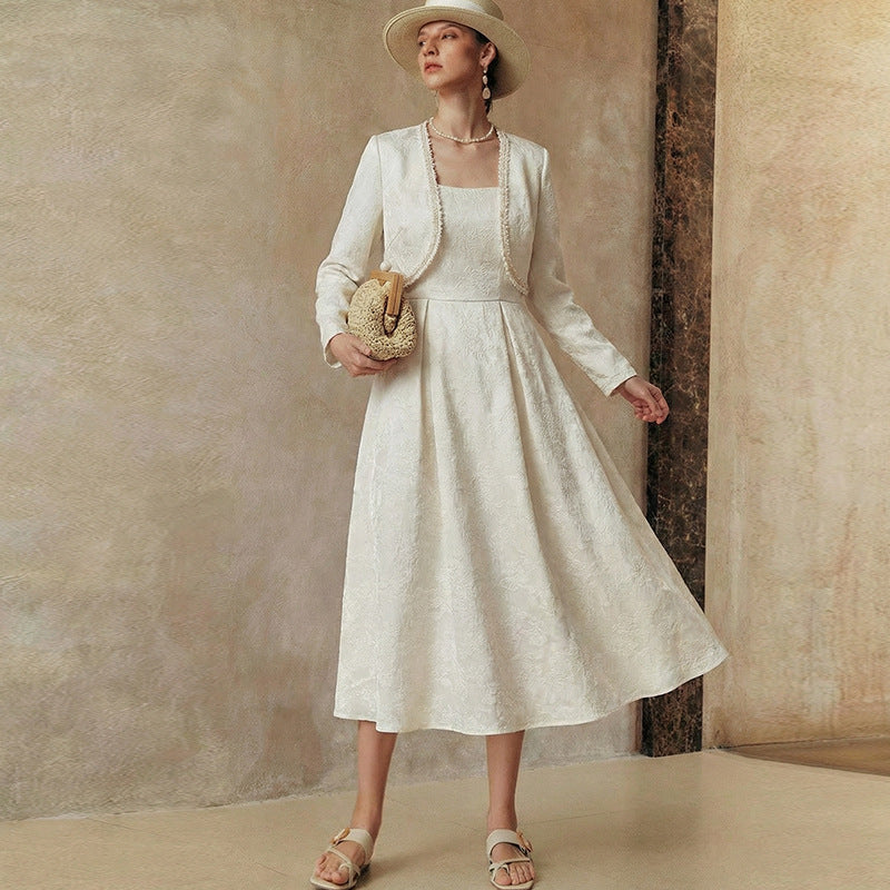 Classic Jacket Womens Lounge Wear Jacket Vest And Dress