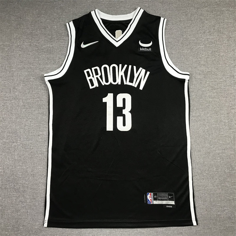 Men's Brooklyn Nets James Harden Black 2021/22 Diamond Swingman Jerseys