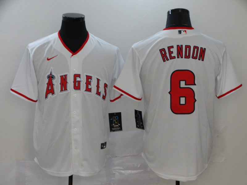 Men's Los Angeles Angels Anthony Rendons #6 White Sewn Player Jerseys