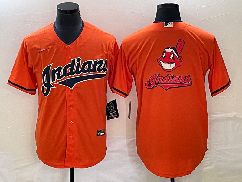 Men's Cleveland Guardians Orange Replica Team Jerseys