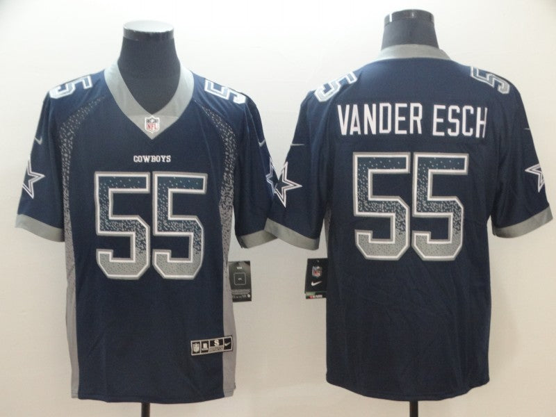 Men's Dallas Cowboys Leighton Vander Esch #55 Navy Alternate Game Jerseys
