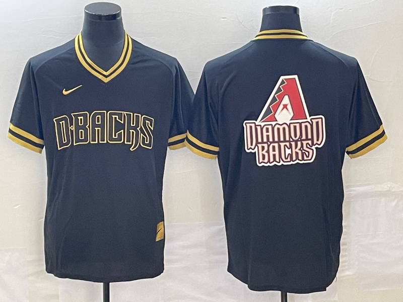 Men's Arizona Diamondbacks Black Alternate Replica Player Jerseys