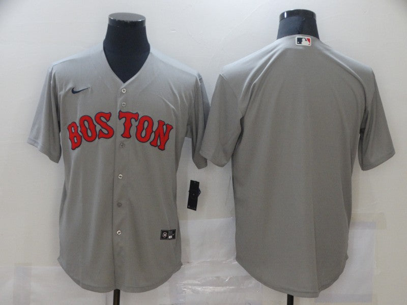 Men's Boston Red Sox Gray Alternate Replica Team Blank Jerseys