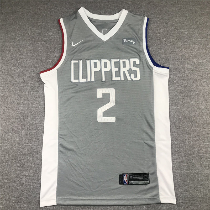 Men's LA Clippers Kawhi Leonard Gray 2020/21 Swingman Jerseys - Earned Edition