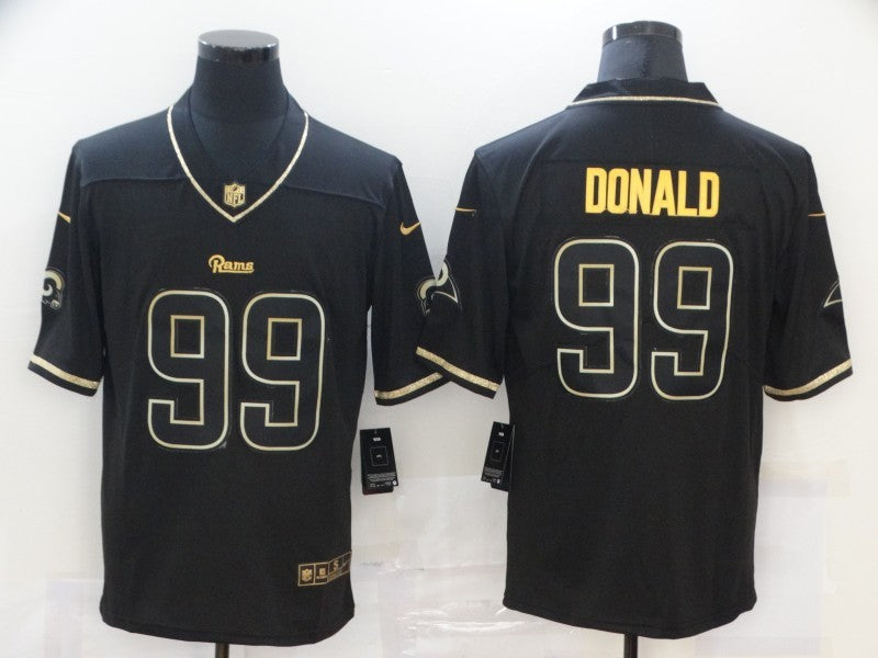 Men's Los Angeles Rams #99 Aaron Donald Black Game Jerseys