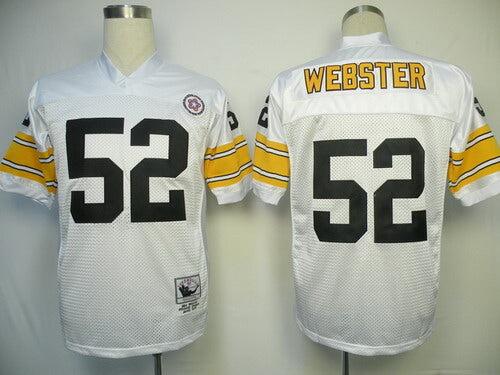 Men's Pittsburgh Steelers Mike Webster Mitchell & Ness White Legacy Replica Jerseys
