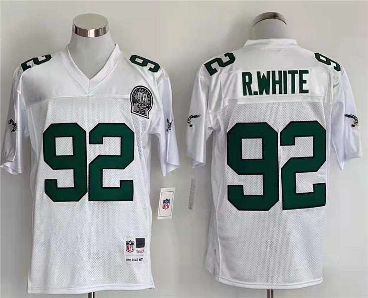 Men's Philadelphia Eagles Reggie White Mitchell & Ness White Legacy Replica Jerseys