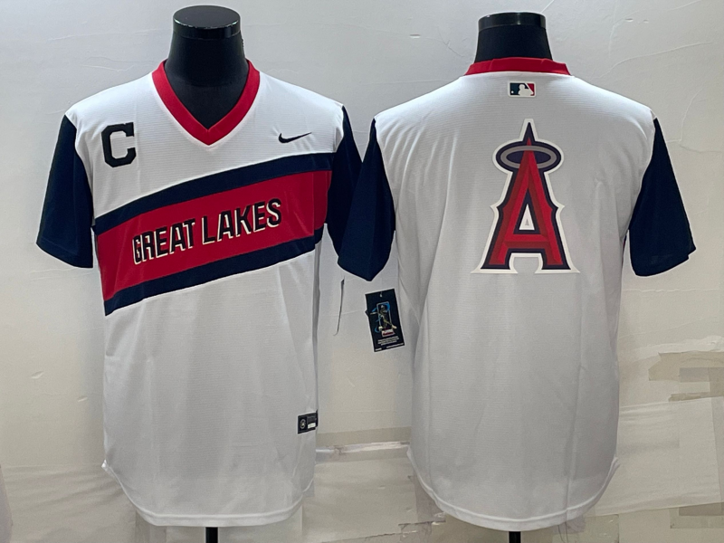 Men's Los Angeles Angels White Replica Game Jerseys