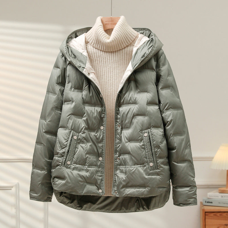 Chic Jacket New Thin Short Lightweight Down Jacket W