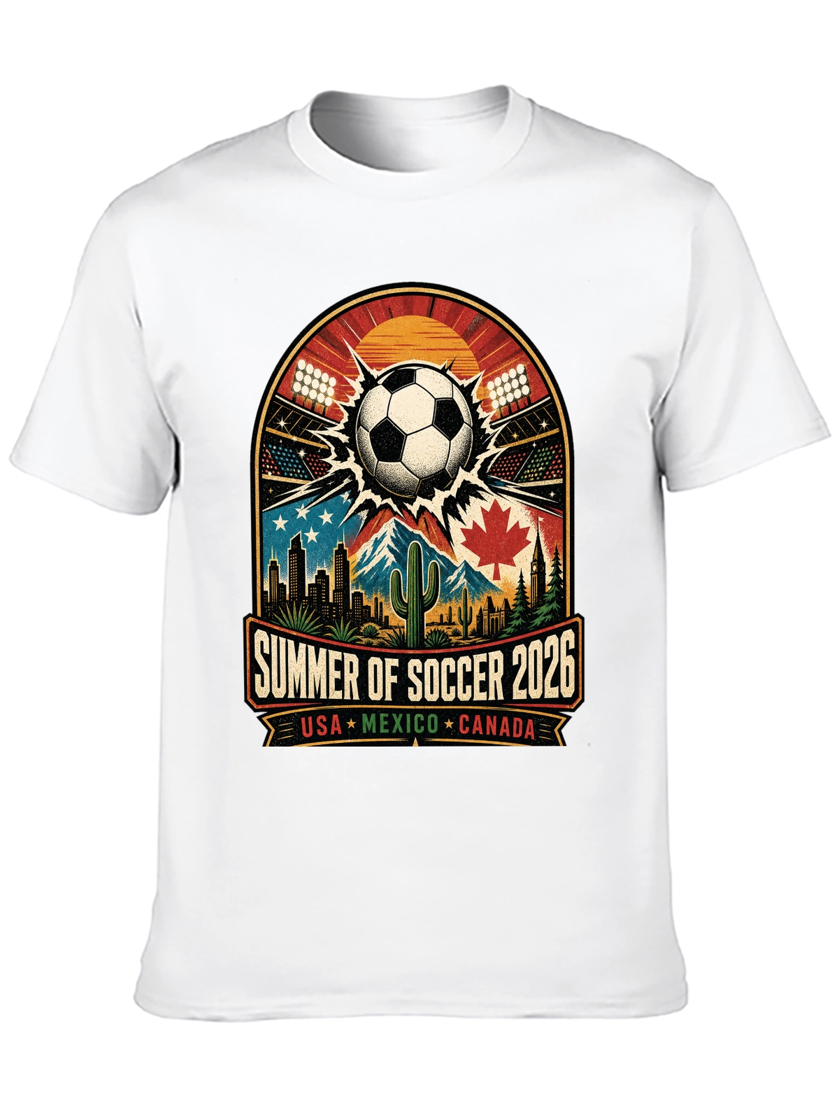 World Cup Heartbeat – Feel the Stadium Energy Every Day Tee