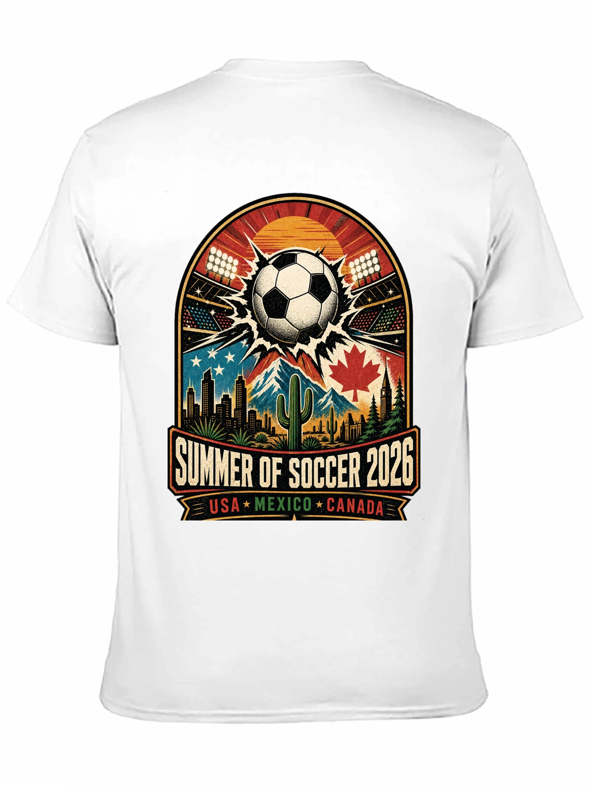 World Cup Heartbeat – Feel the Stadium Energy Every Day Tee
