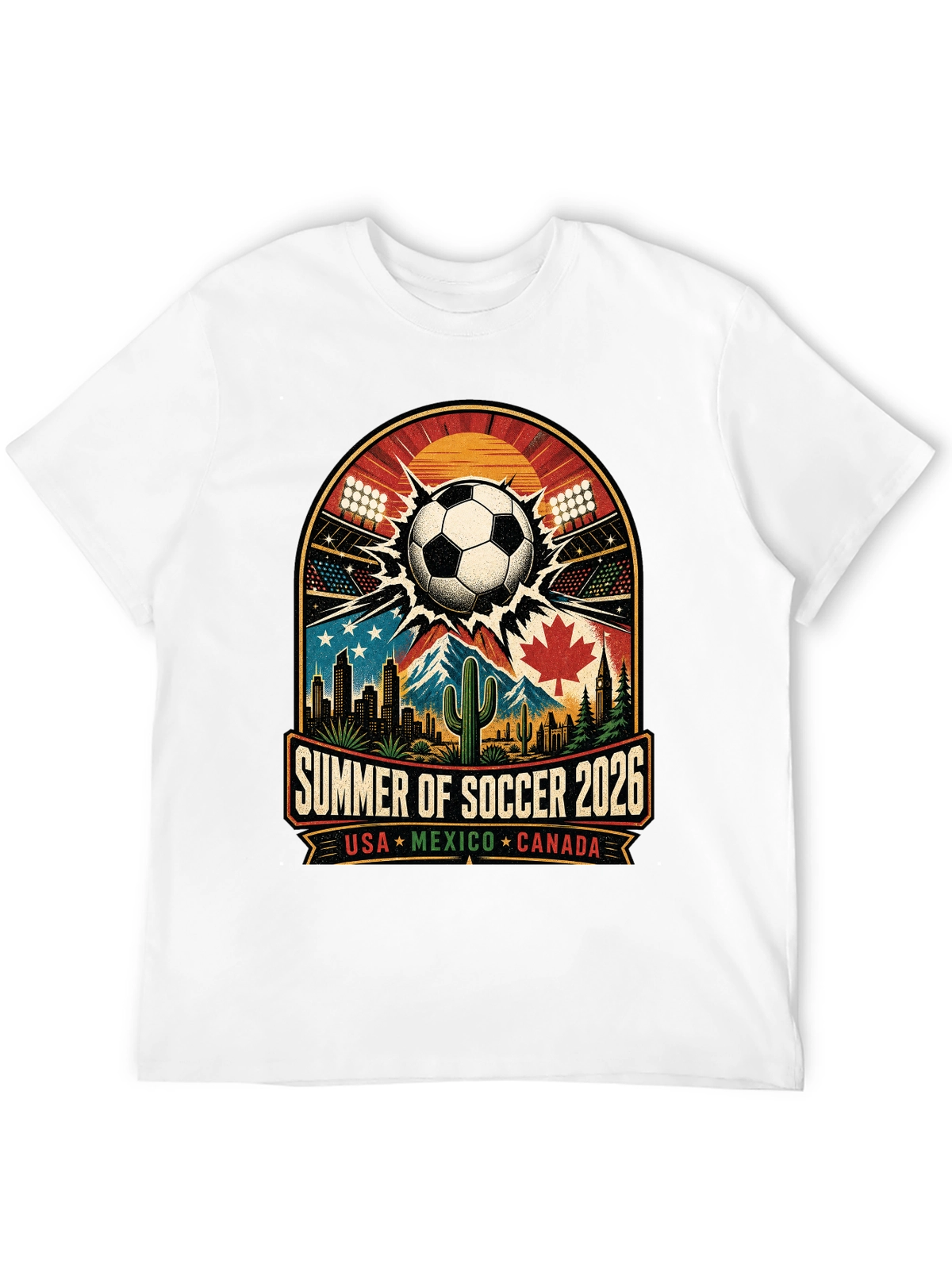 World Cup Heartbeat – Feel the Stadium Energy Every Day Tee