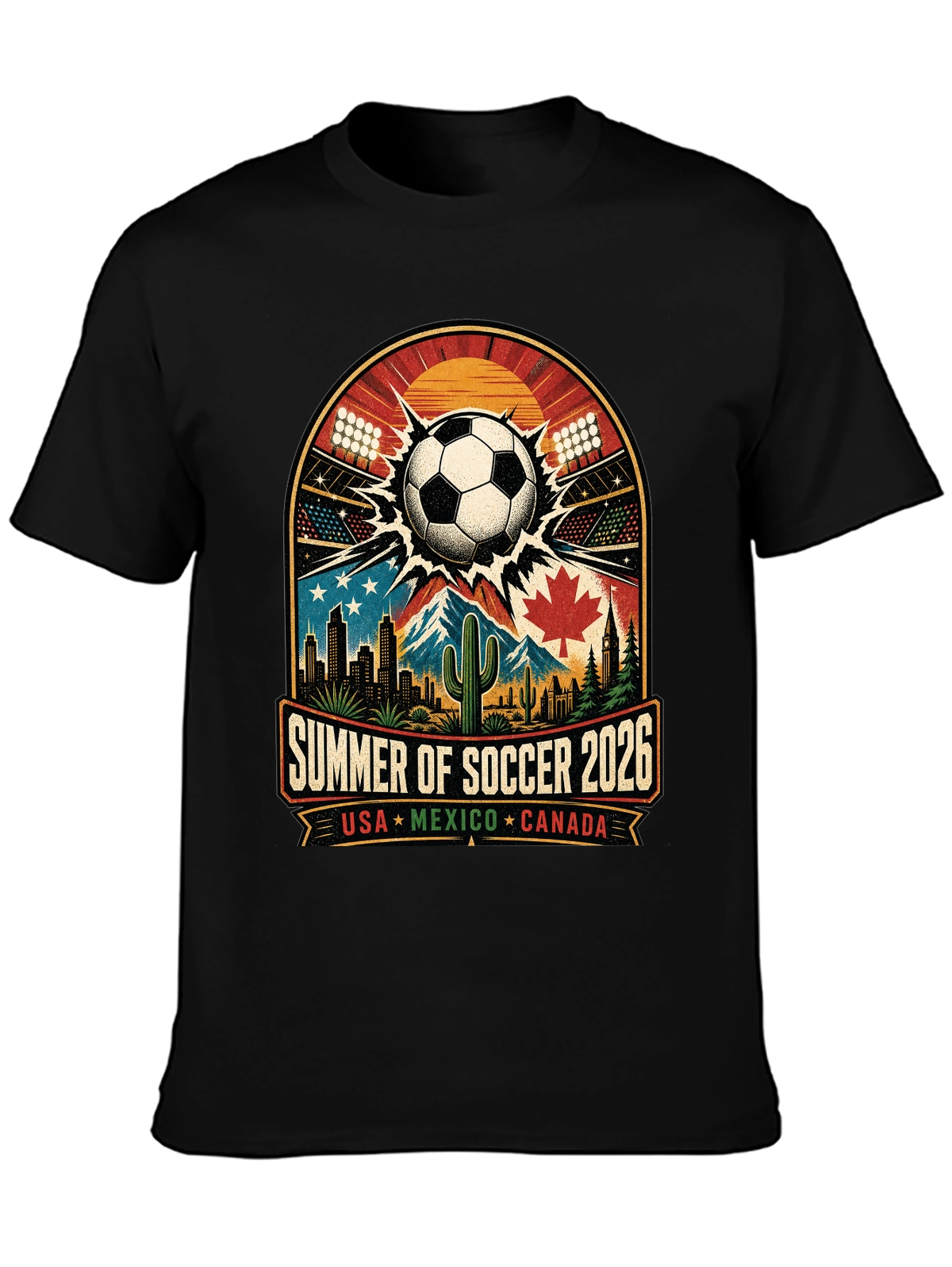 World Cup Heartbeat – Feel the Stadium Energy Every Day Tee