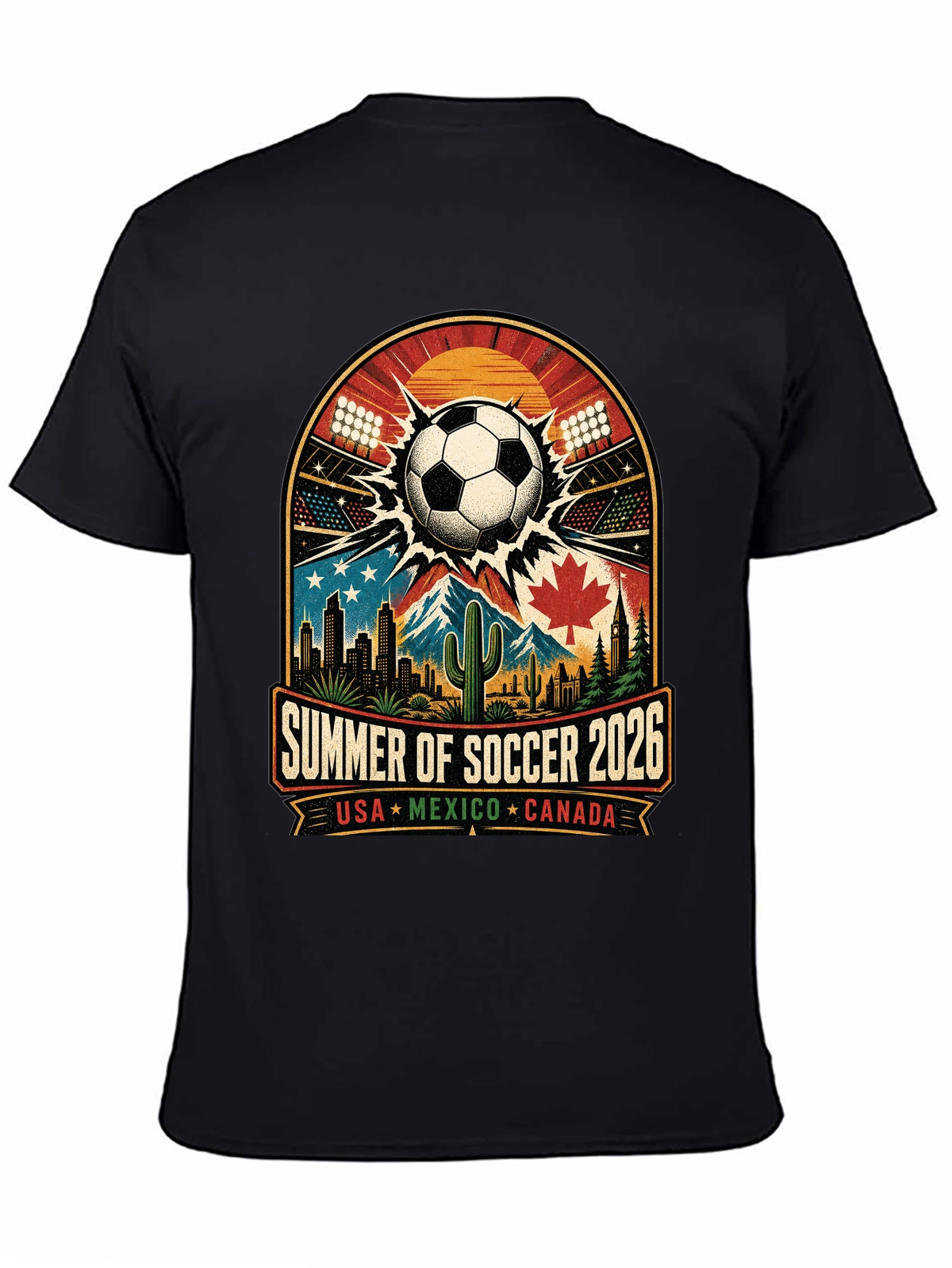 World Cup Heartbeat – Feel the Stadium Energy Every Day Tee