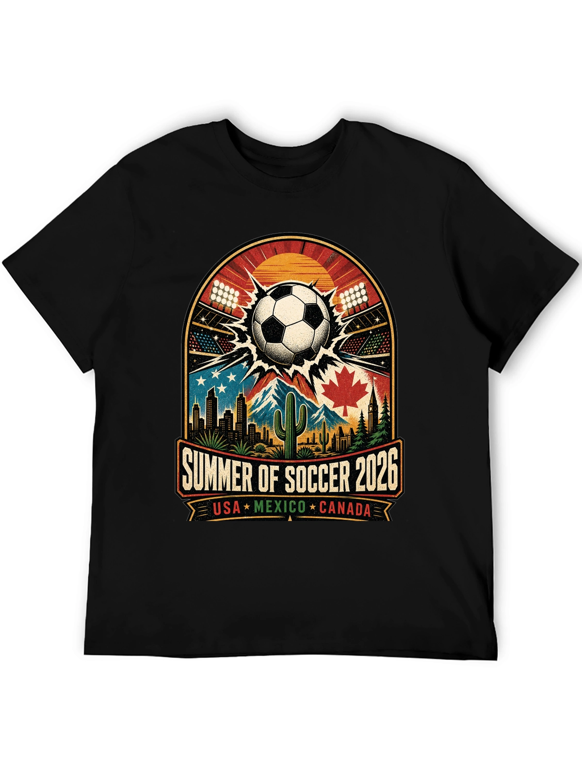 World Cup Heartbeat – Feel the Stadium Energy Every Day Tee