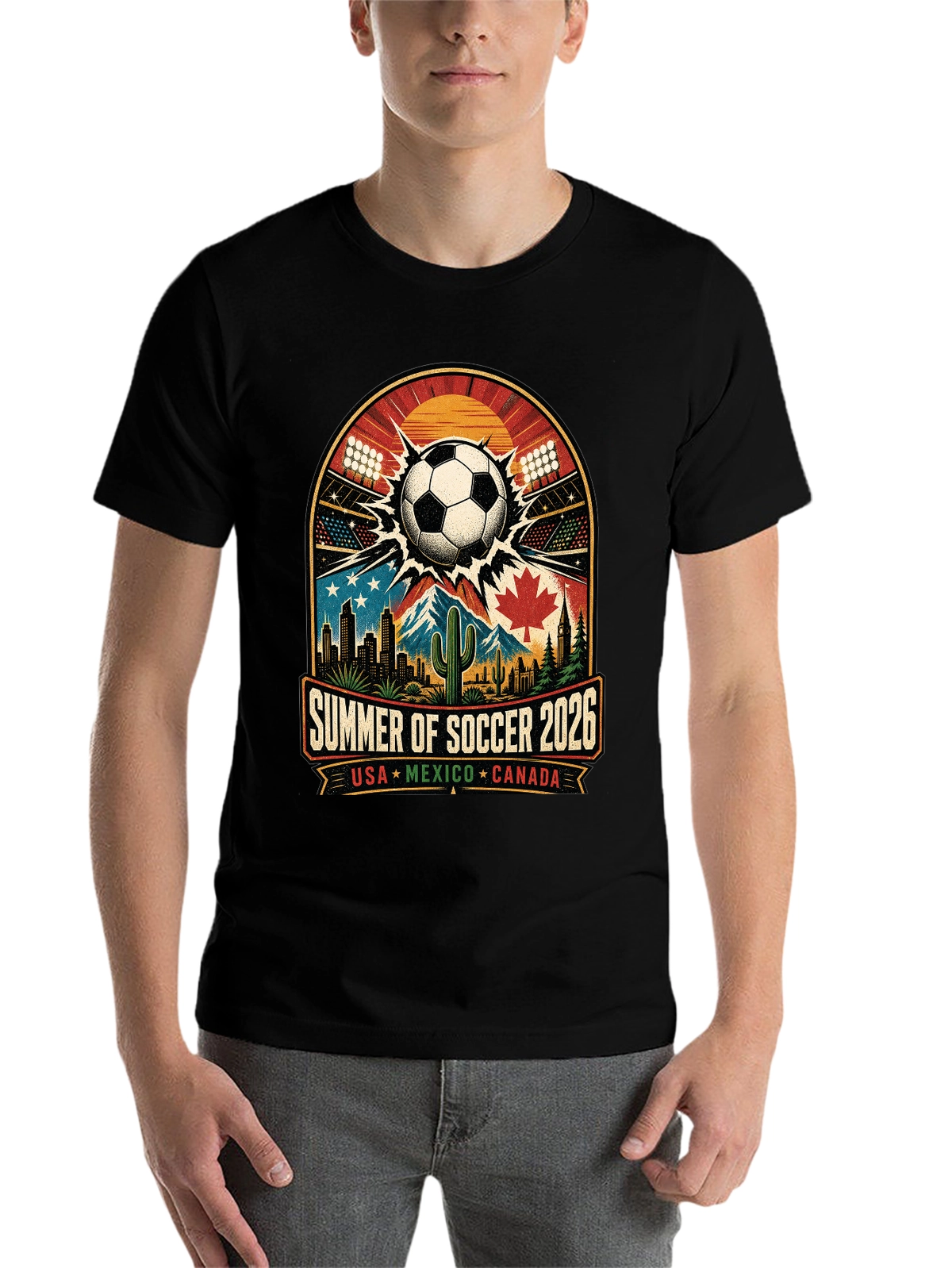 World Cup Heartbeat – Feel the Stadium Energy Every Day Tee