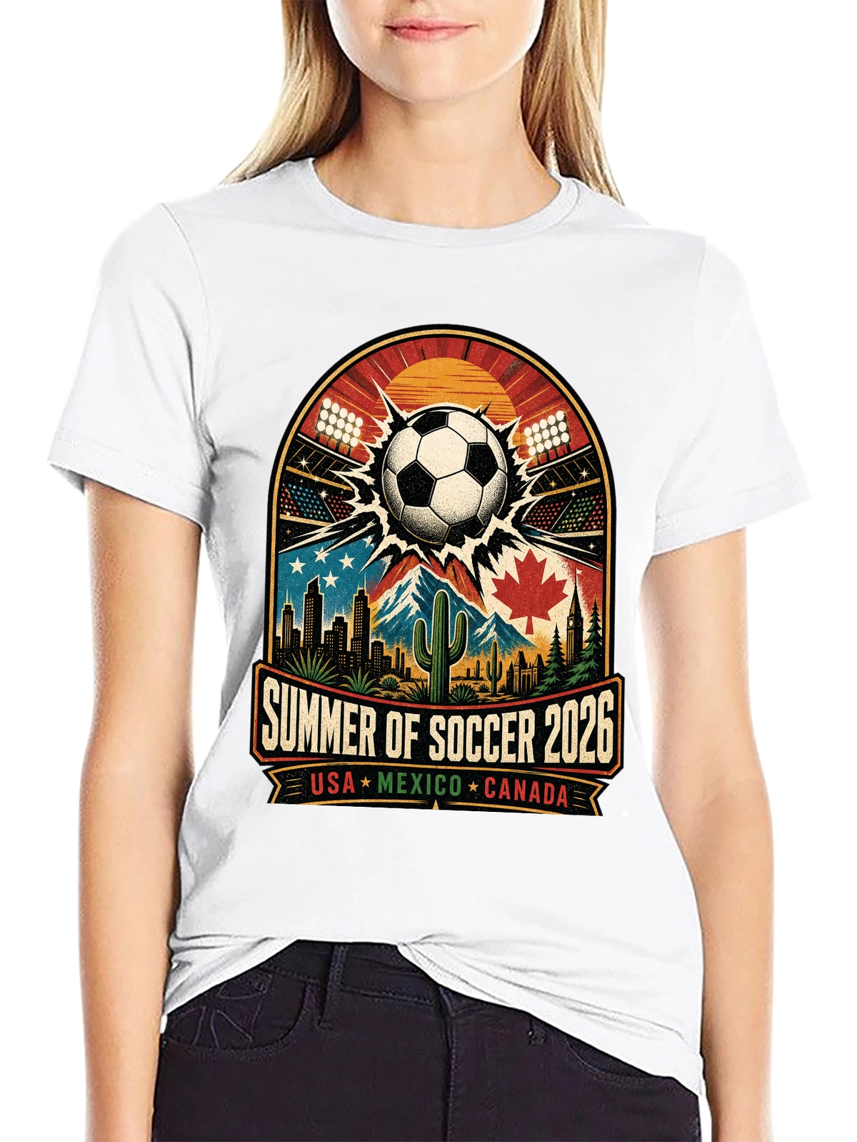 World Cup Heartbeat – Feel the Stadium Energy Every Day Tee