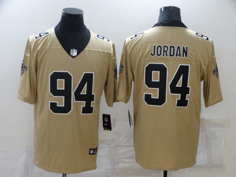 Men's New Orleans Saints Cameron Jordan #94 Gold Inverted Game Jerseys