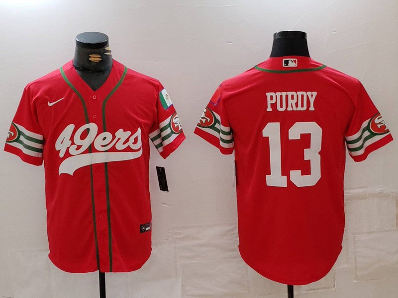 Men's San Francisco 49ers Brock Purdy #13 Scarlet Player Game Jerseys