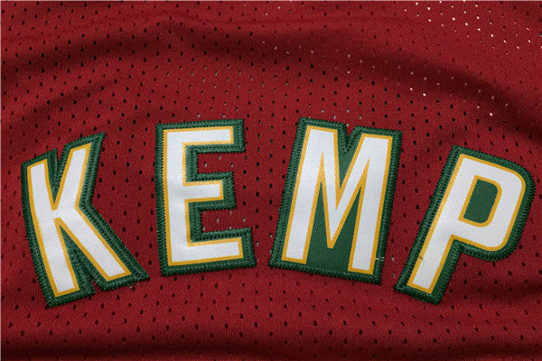 SuperSonics 40# Sean Kemp Red 97-98 Classic Retro New Fabric Fan Edition Jersey