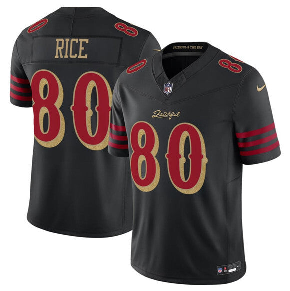 Men's Jerry Rice San Francisco 49ers  Black 2025 Rivalries Collection F.U.S.E. Limited Jersey