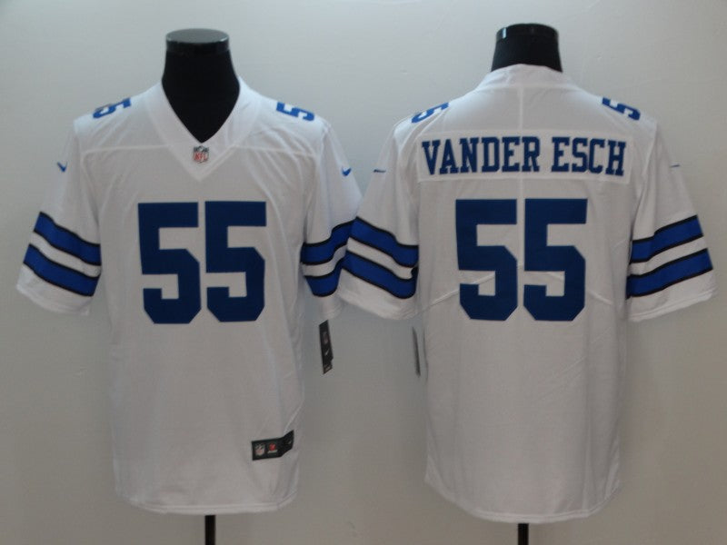 Men's Dallas Cowboys Leighton Vander Esch #55 White Fashion Game Jerseys
