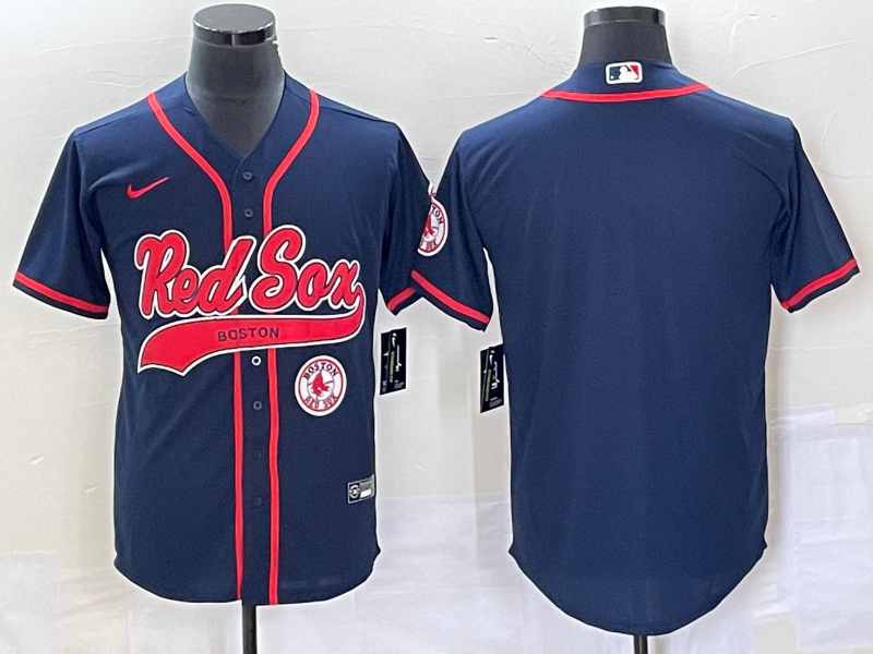 Men's Boston Red Sox Navy Blank Jerseys