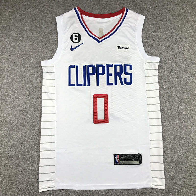 Men's LA Clippers Russell Westbrook Nike White 2022/23 Swingman Jerseys - Association Edition