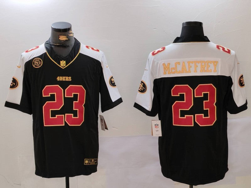 Men's San Francisco 49ers Christian McCaffrey #23 Black Alternate Player Jerseys