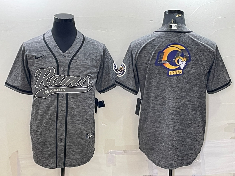 Men's Los Angeles Rams Gray Game Jerseys