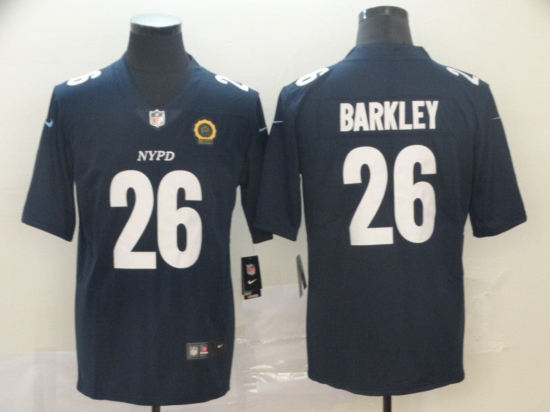 Men's New York Giants Saquon Barkley #26 Navy City Edition Game Jerseys