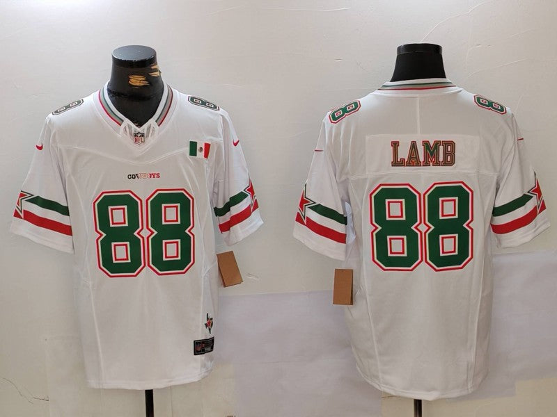 Men's Dallas Cowboys CeeDee Lamb #88 White Vapor F.U.S.E. Limited Jerseys
