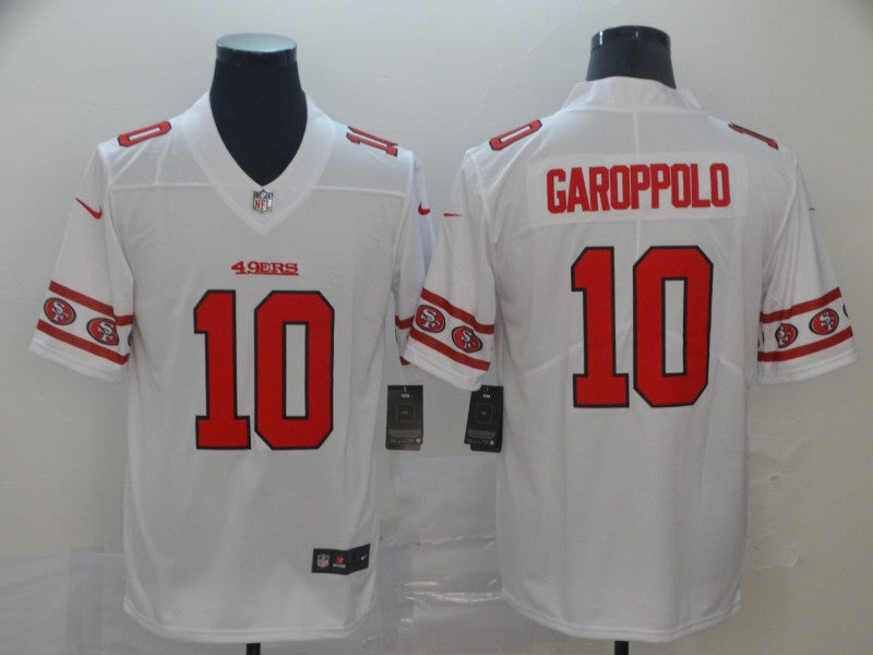 Men's San Francisco 49ers Jimmy Garoppolo #10 White Alternate Game Jerseys