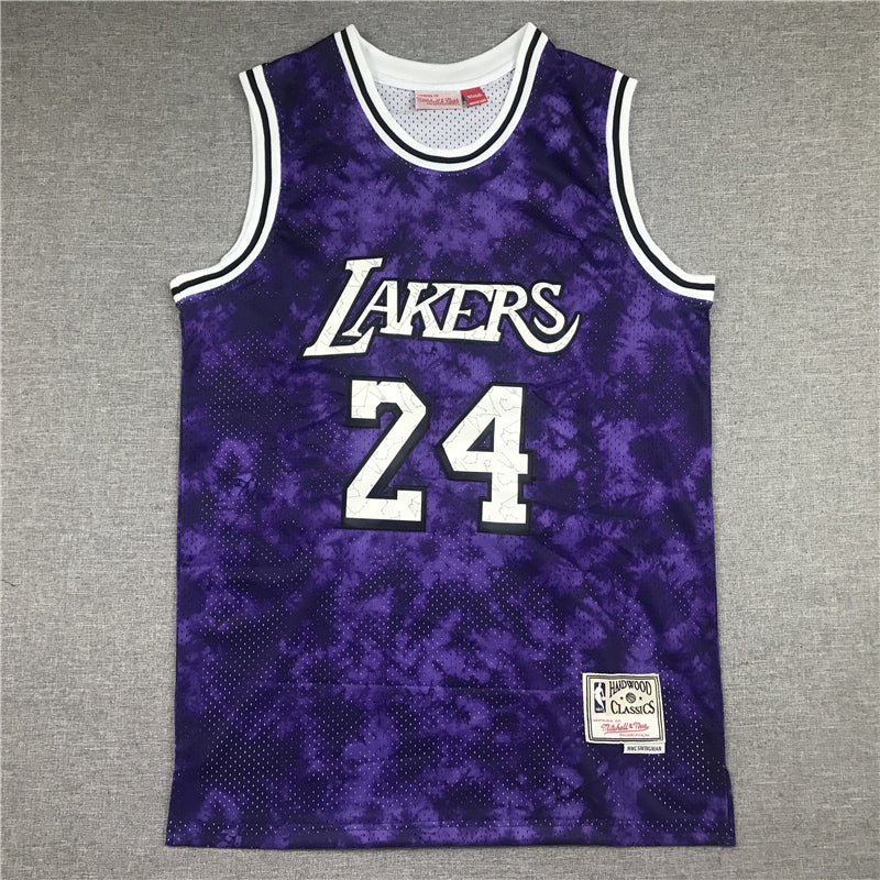 Men's Los Angeles Lakers Kobe Bryant #24 Purple Galaxy Swingman Jerseys