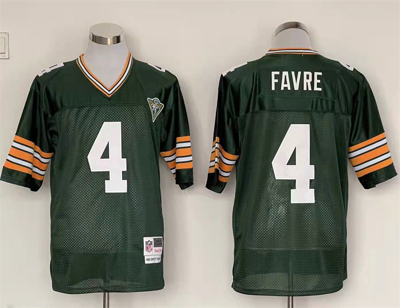 Men's Green Bay Packers Brett Favre Mitchell & Ness Green Legacy Replica Player Jerseys