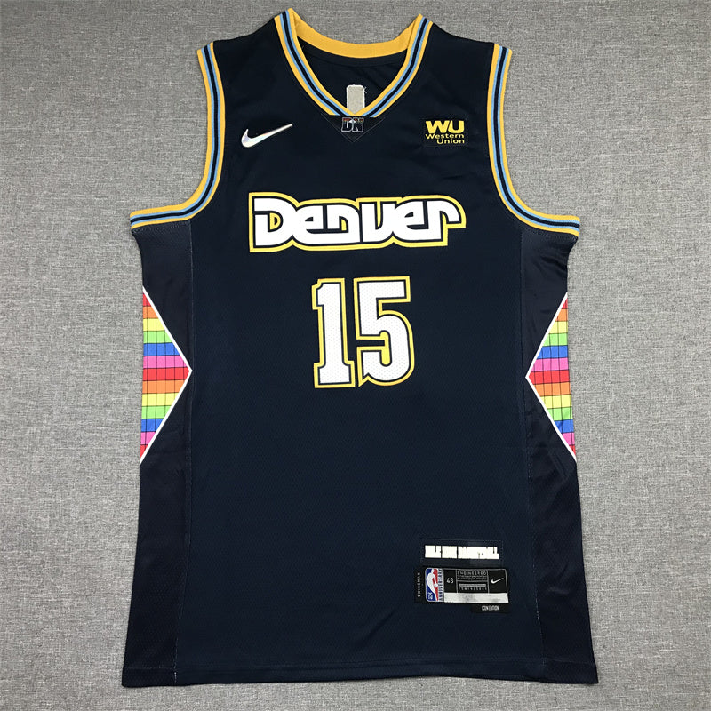 Men's Denver Nuggets Nikola Jokic Navy 2021/22 Swingman Jerseys - City Edition