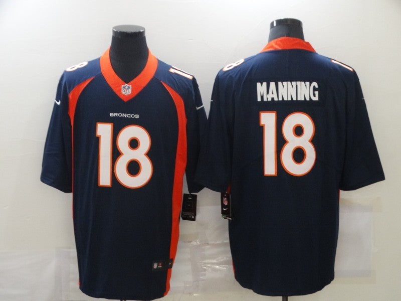 Men's Denver Broncos Peyton Manning #18 Blue Jerseys