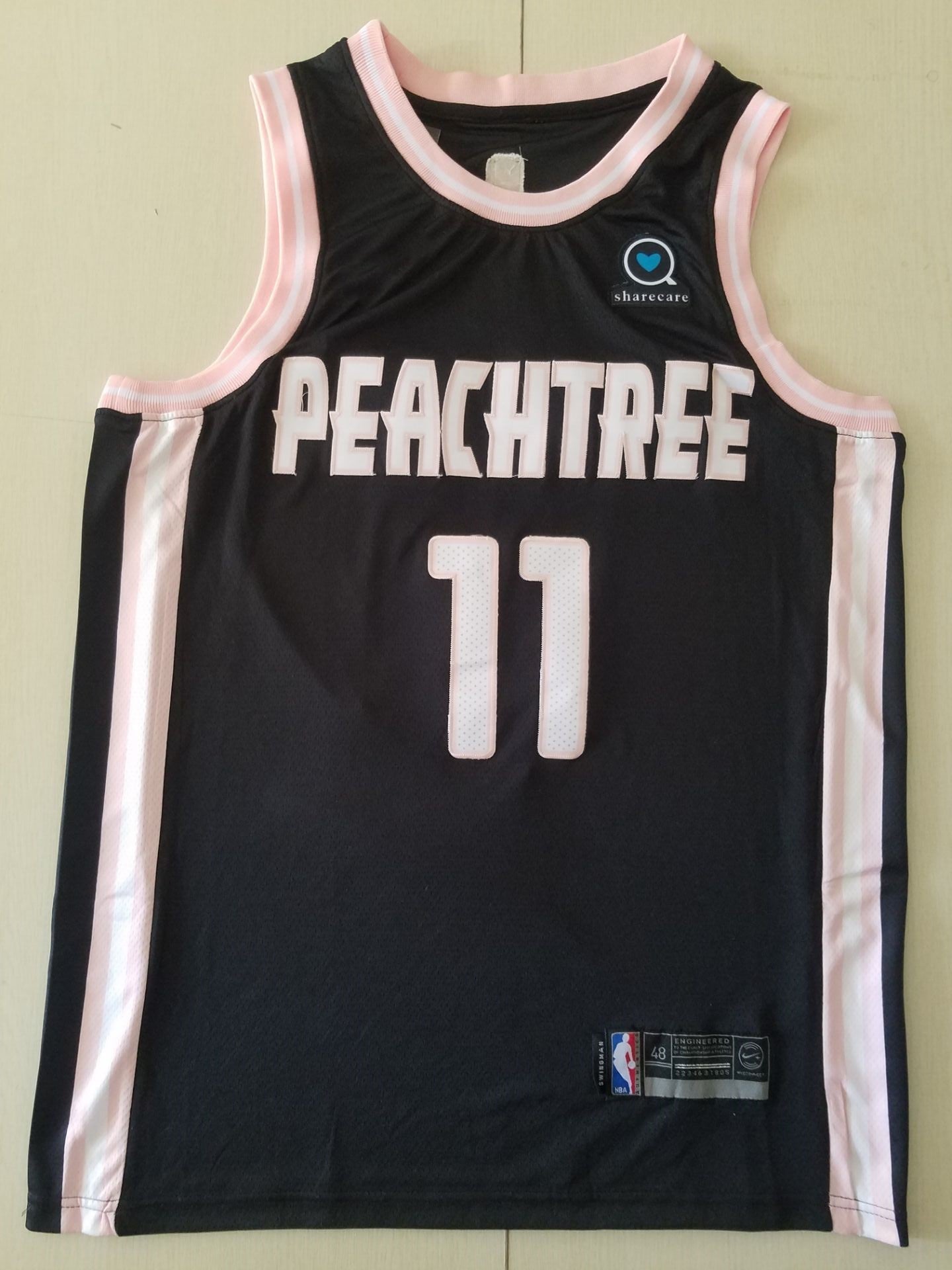 Men's Atlanta Hawks Trae Young #11 NBA Black Swingman Jerseys