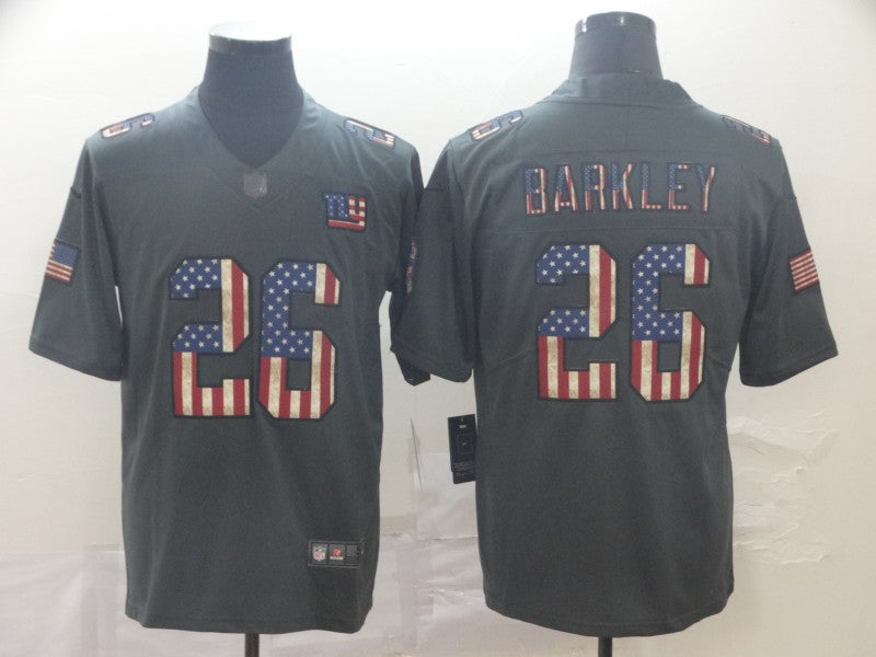 Men's New York Giants Saquon Barkley #26 Black Alternate Game Jerseys