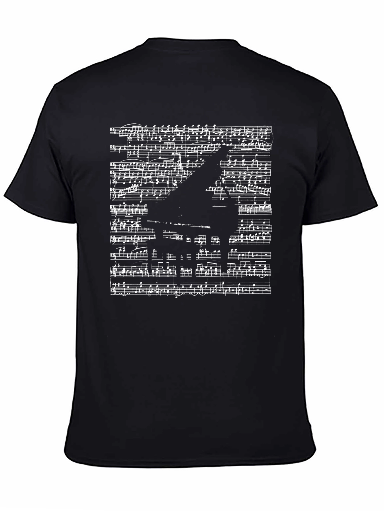 Musical Piano Sheet Music Graphic T-Shirt
