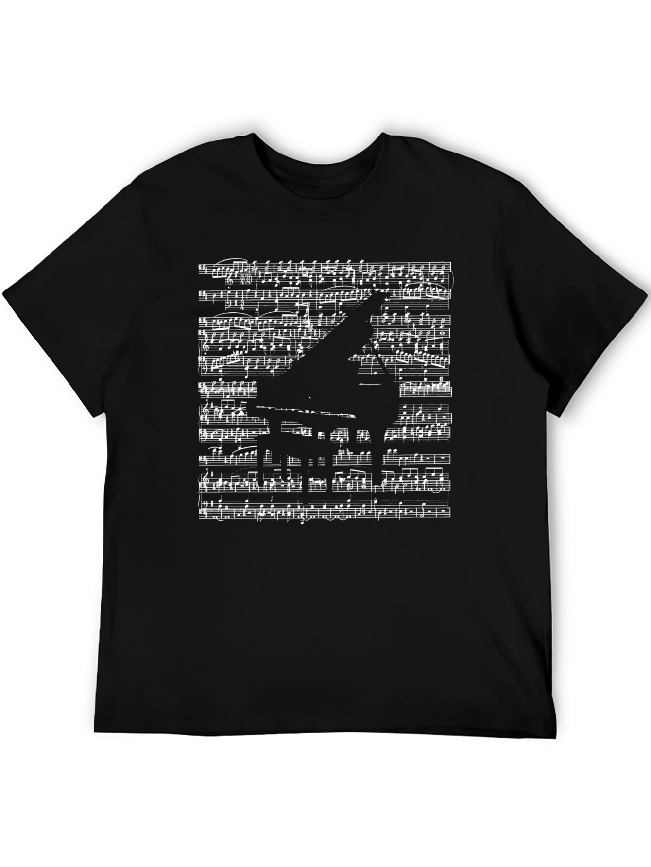 Musical Piano Sheet Music Graphic T-Shirt