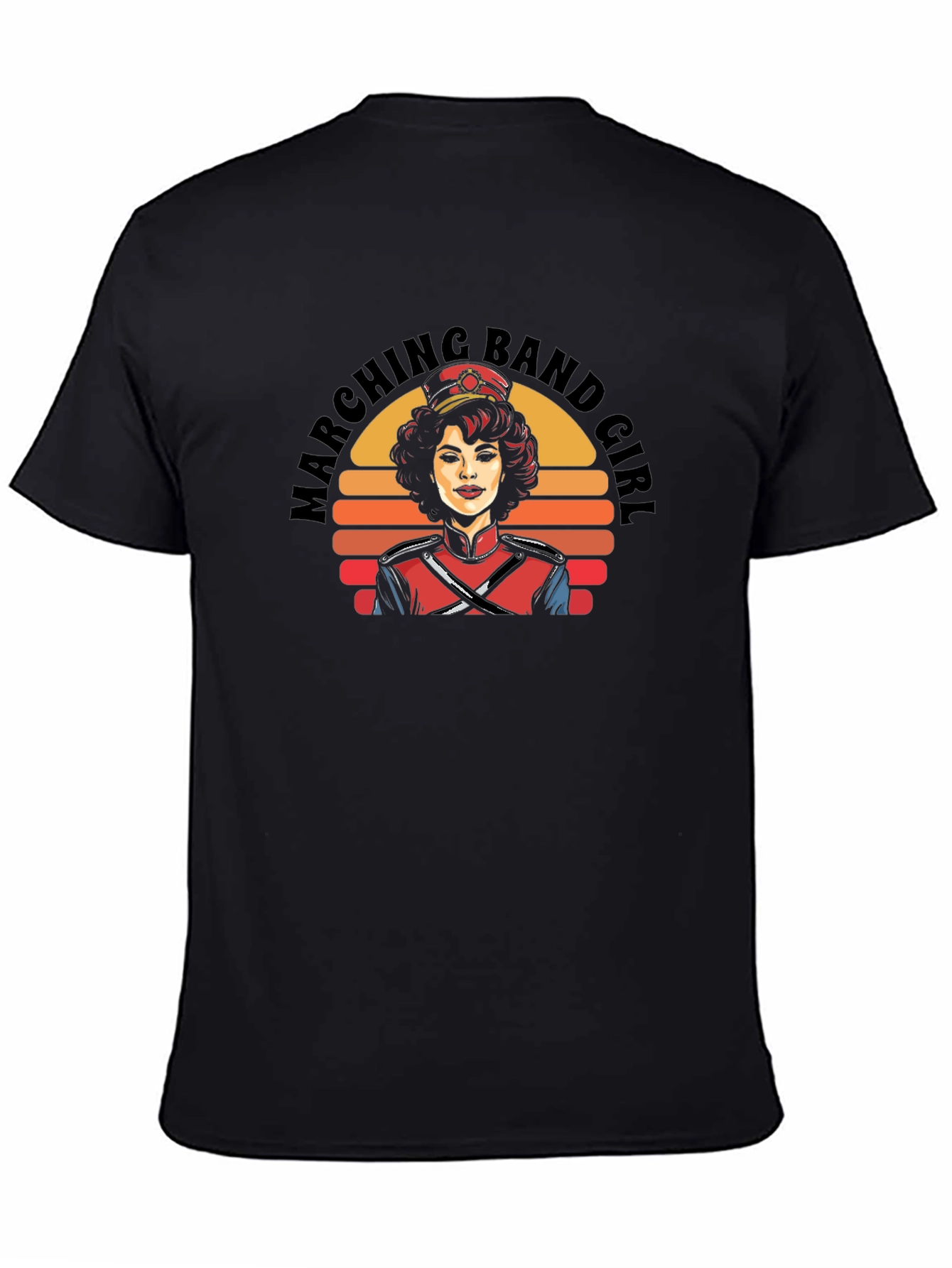 Marching Band Girl Retro Graphic T-Shirt
