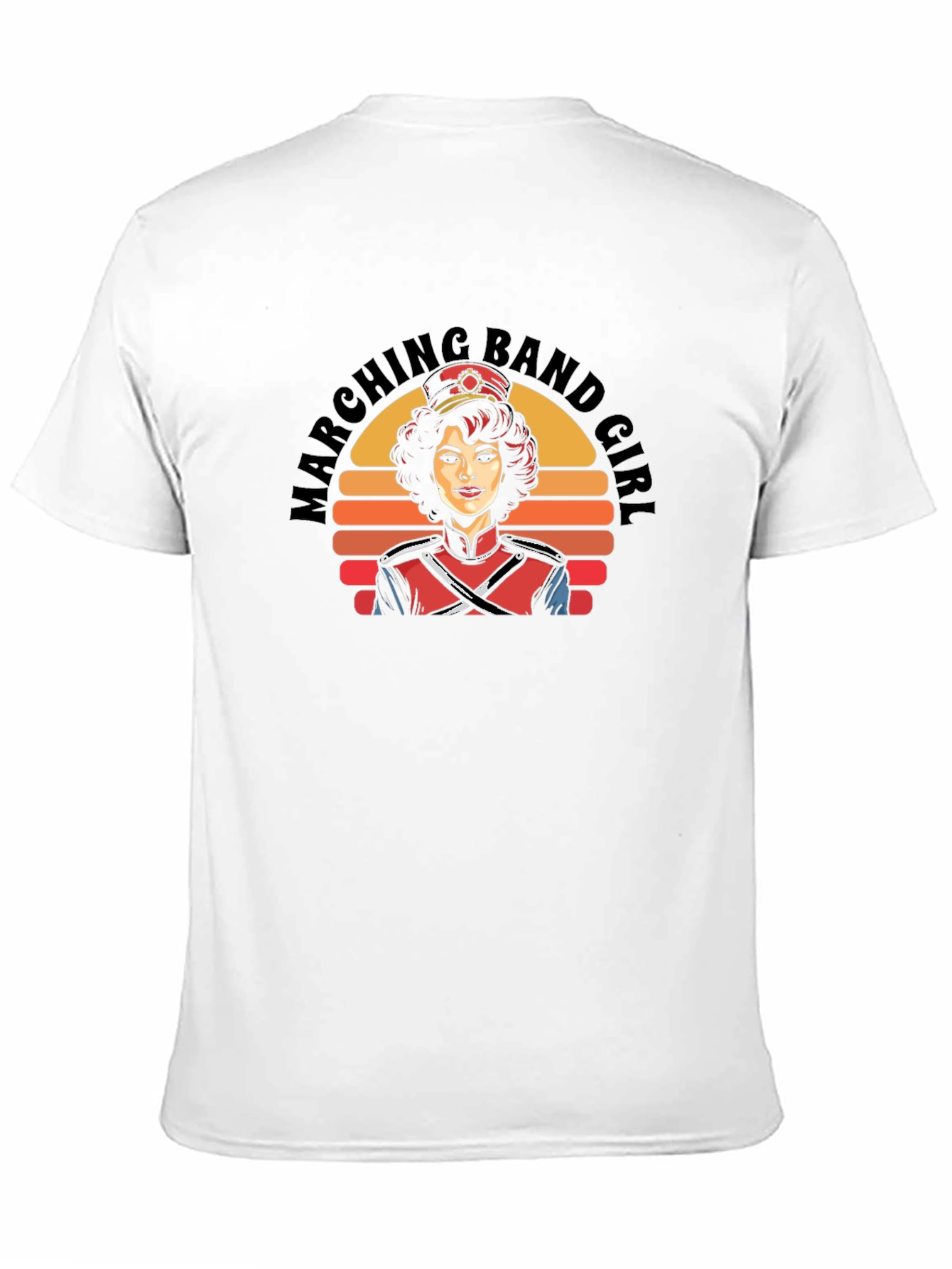 Marching Band Girl Retro Graphic T-Shirt