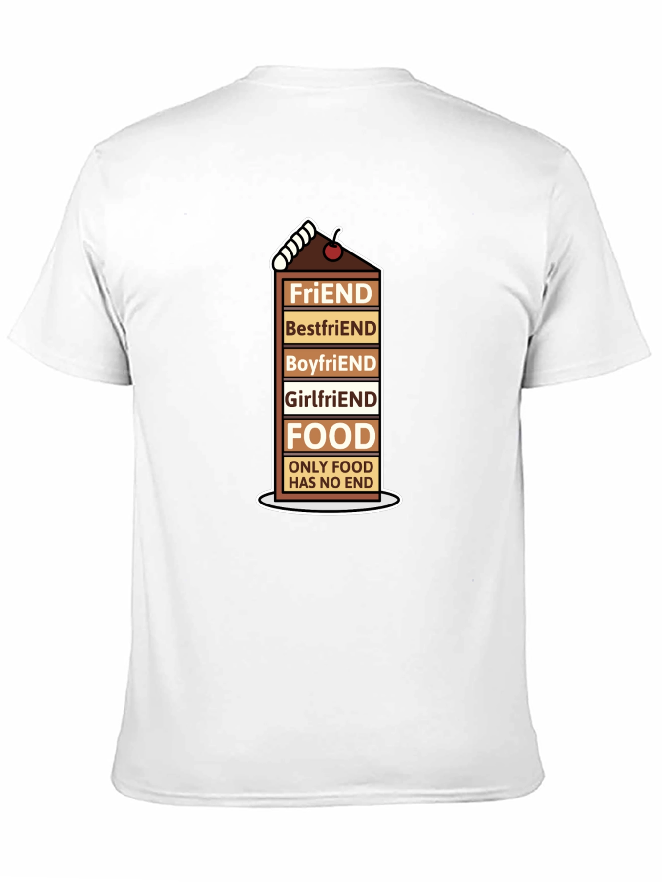 Foodie Humor T-Shirt - Friends Food Forever